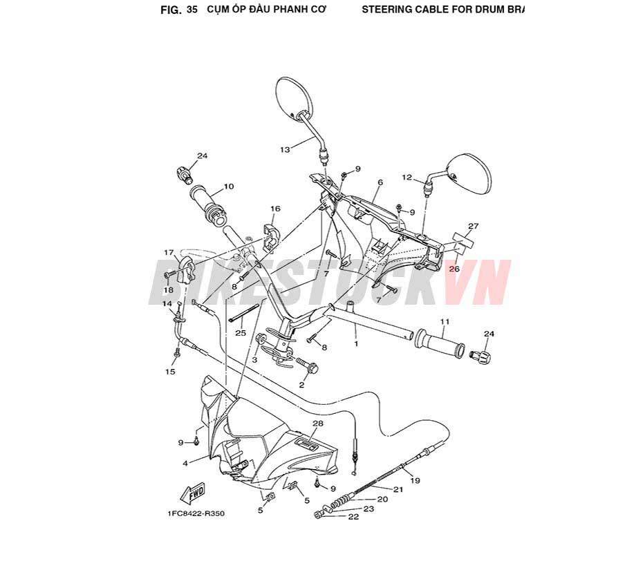 FIG-35_CỤM ỐP ĐẦU PHANH CƠ